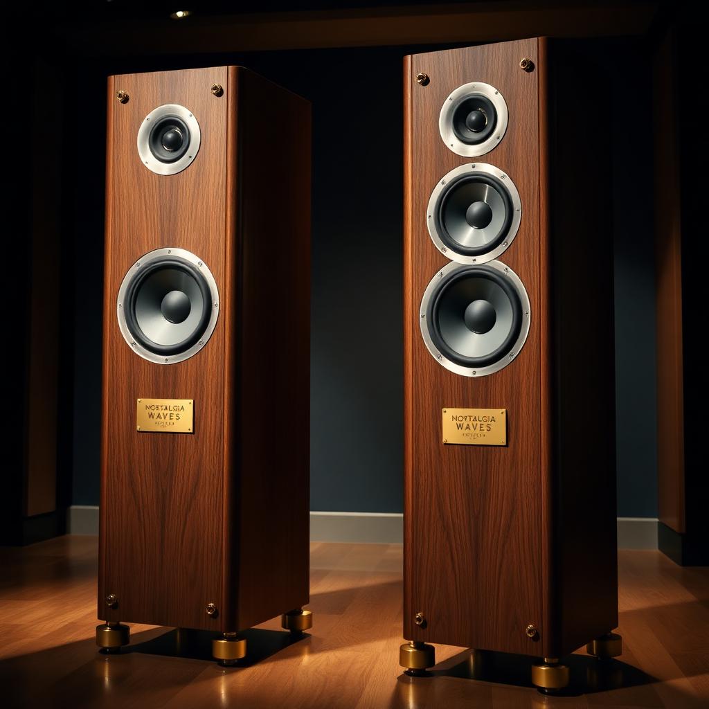 NW Bose-Class Tower Speaker Pair — Heritage Walnut Edition