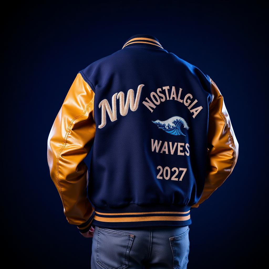 Usher · NW Tour 2027 Varsity Jacket — Nostalgia Waves official merch